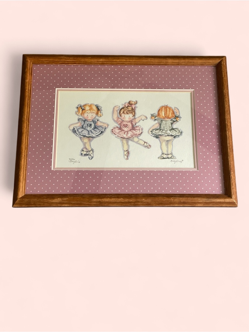 Betty Sills “First Position” Limited Edition Print #43/990 Framed 15x11 Wall Art